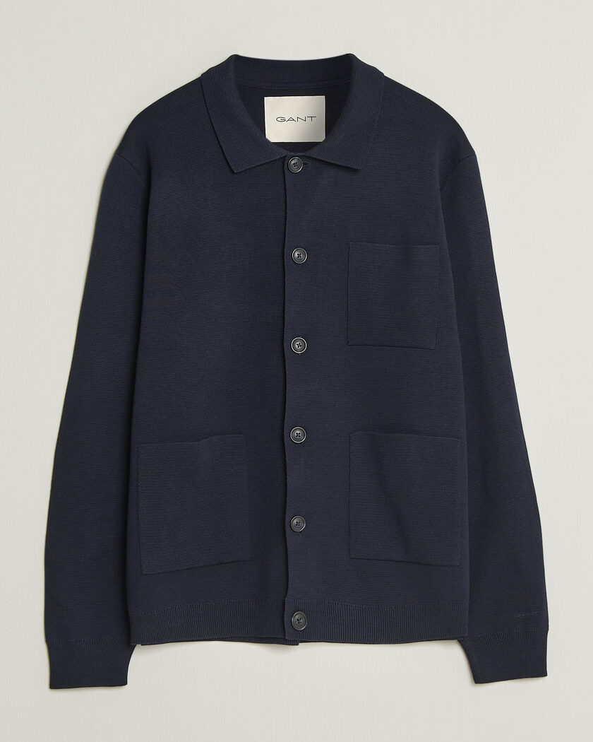 Gant Milano Knitted Cardigan Evening Blue – Blau
