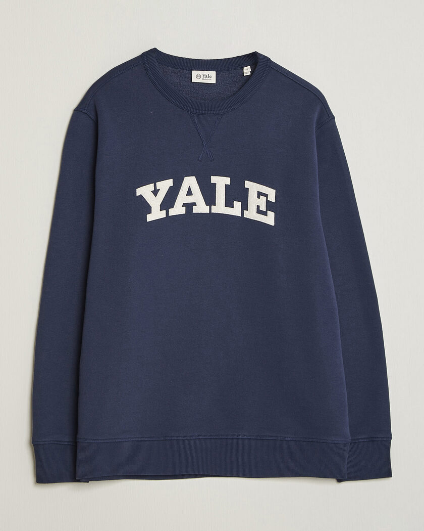 Gant YALE Crew Neck Sweatshirt Marine – Blau