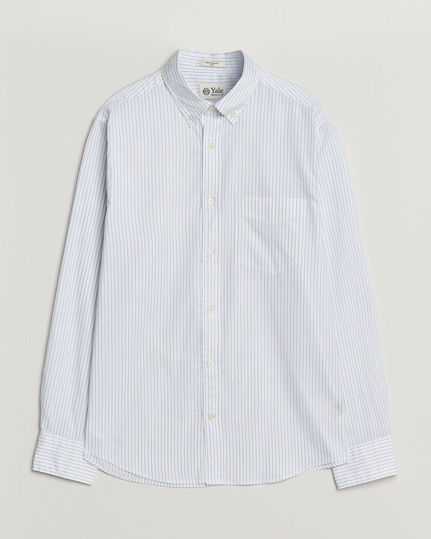 Gant YALE Regular Fit Striped Oxford Shirt Light Blue – Blau