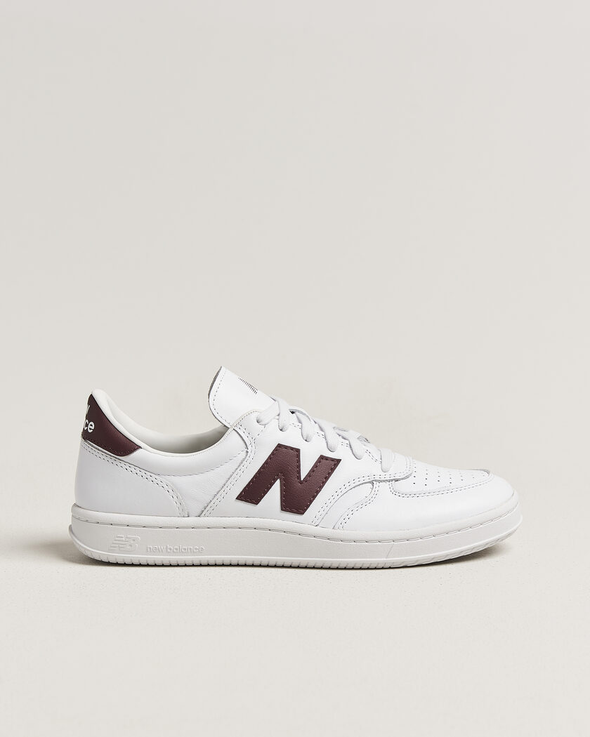 New Balance T500 Sneakers White/Cherry – Weiß