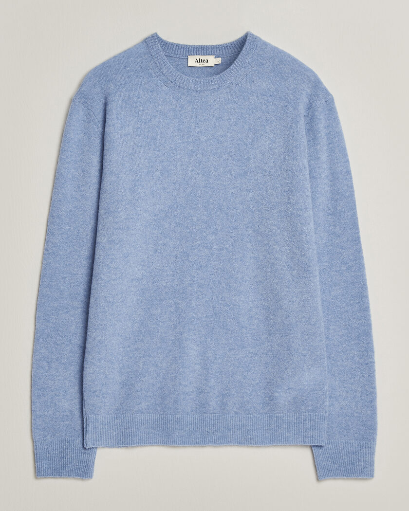 Altea Cloud Cashmere Blend Sweater Sky Blue – Blau