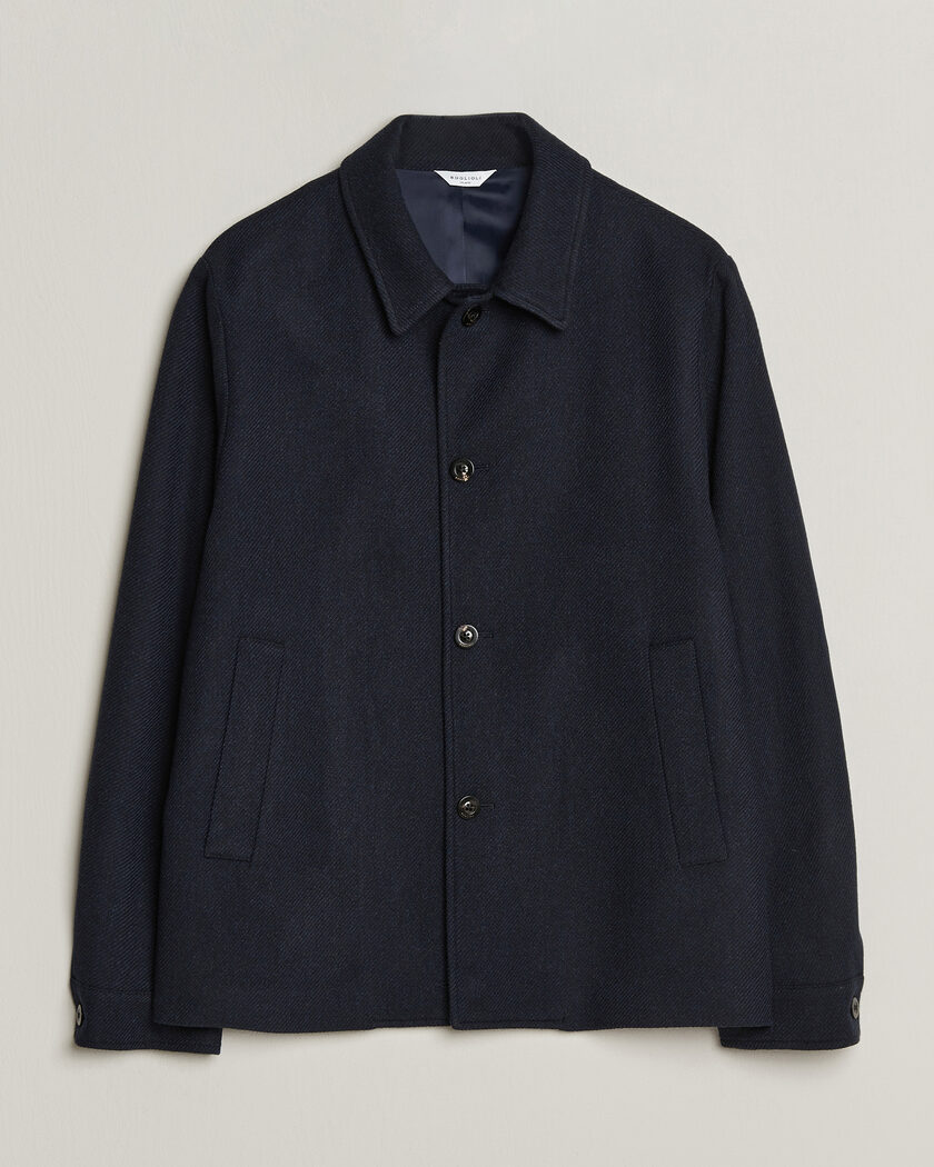 Boglioli Wool/Cashmere Solferino Jacket Navy – Blau