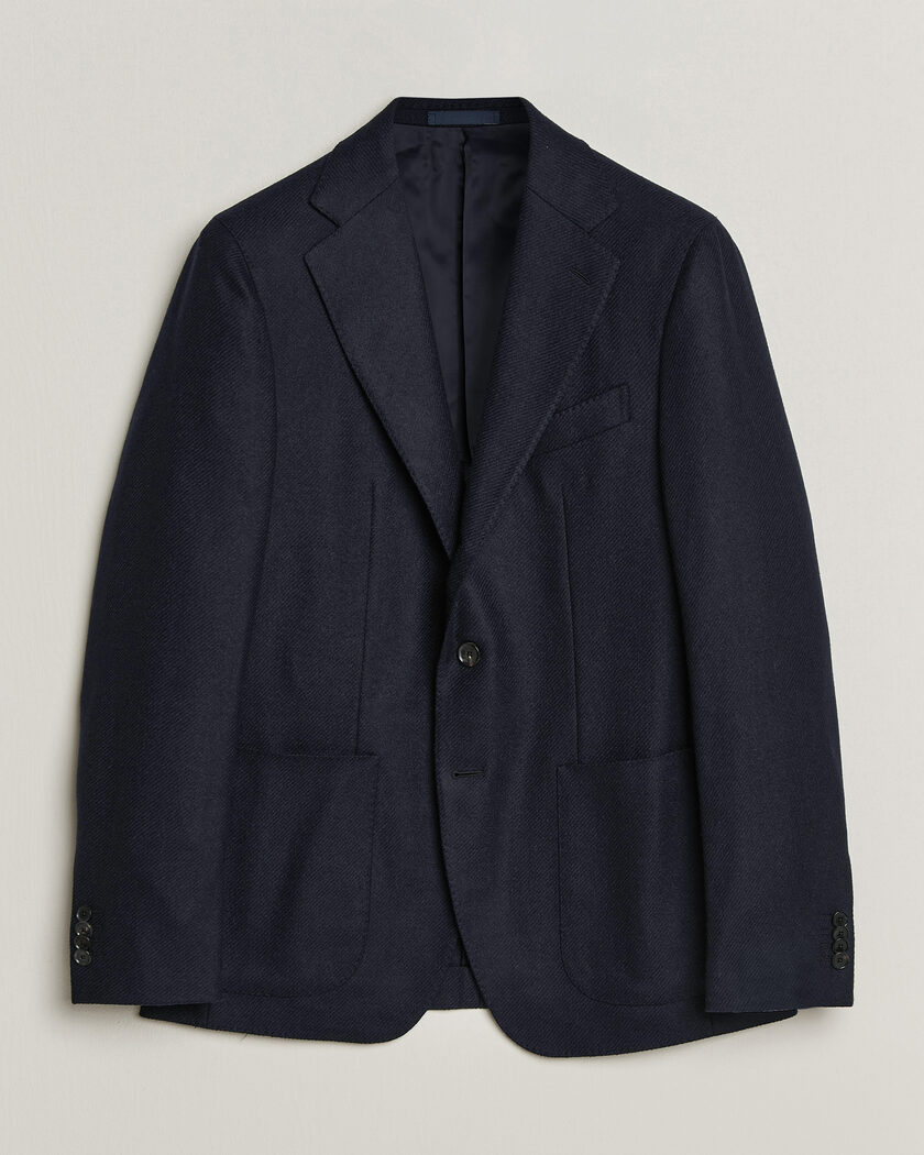 Caruso Aida Wool/Cashmere Blazer Navy – Blau
