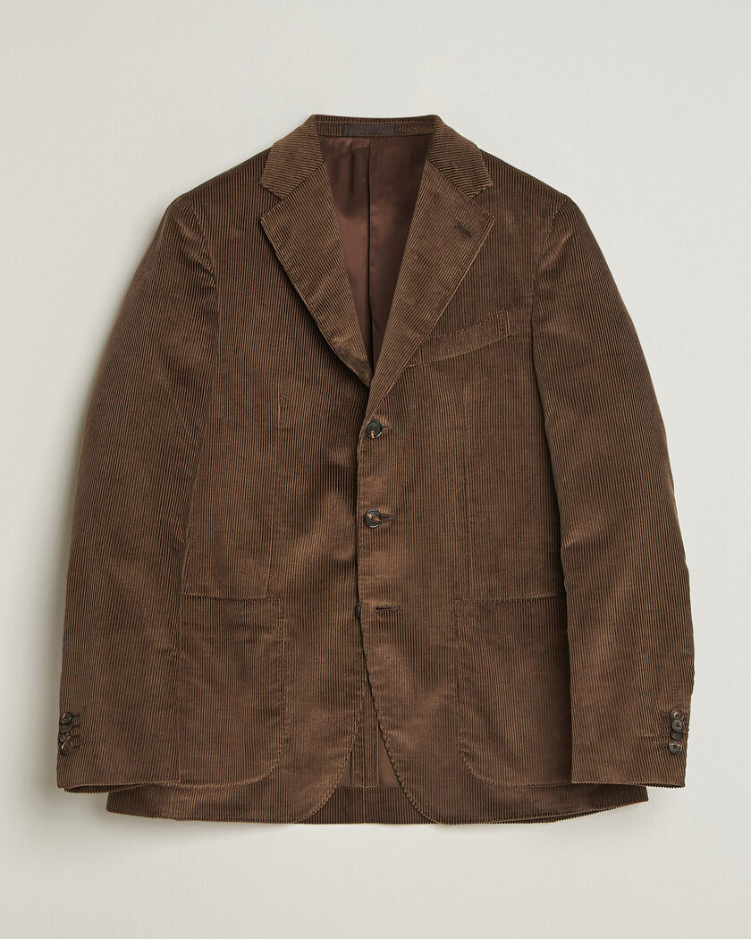 Caruso Aida Corduroy Blazer Dark Brown – Braun