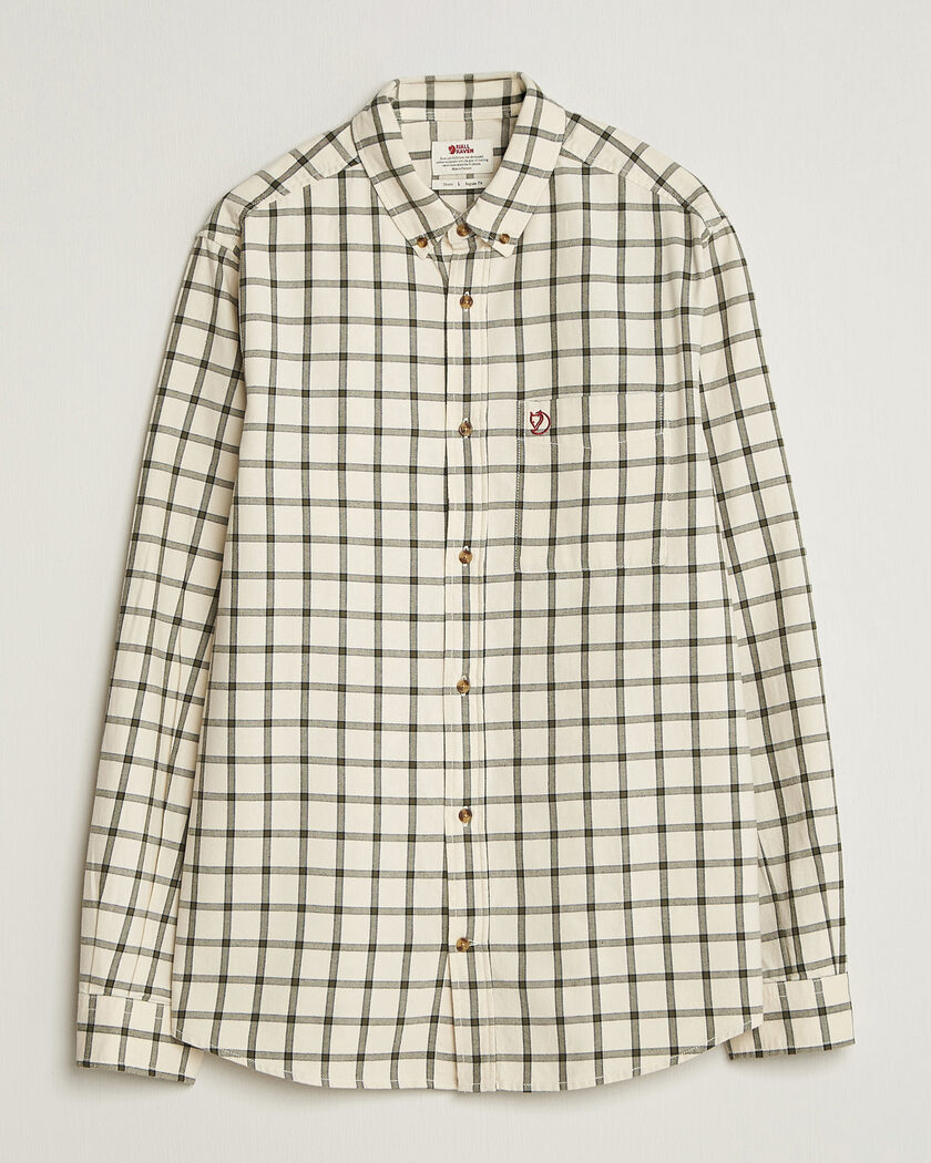 Fjällräven Övik Flannel Shirt Chalk White – Weiß
