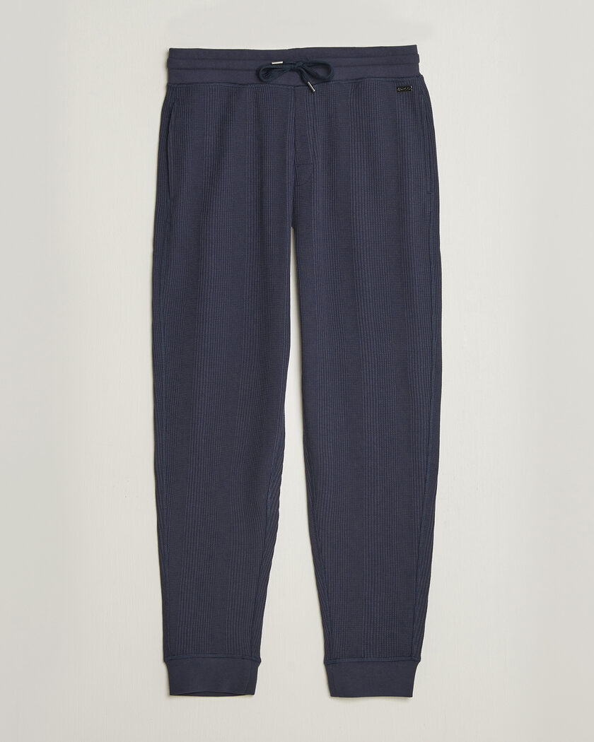 BOSS BLACK Structured Loungewear Sweatpants Dark Blue – Blau