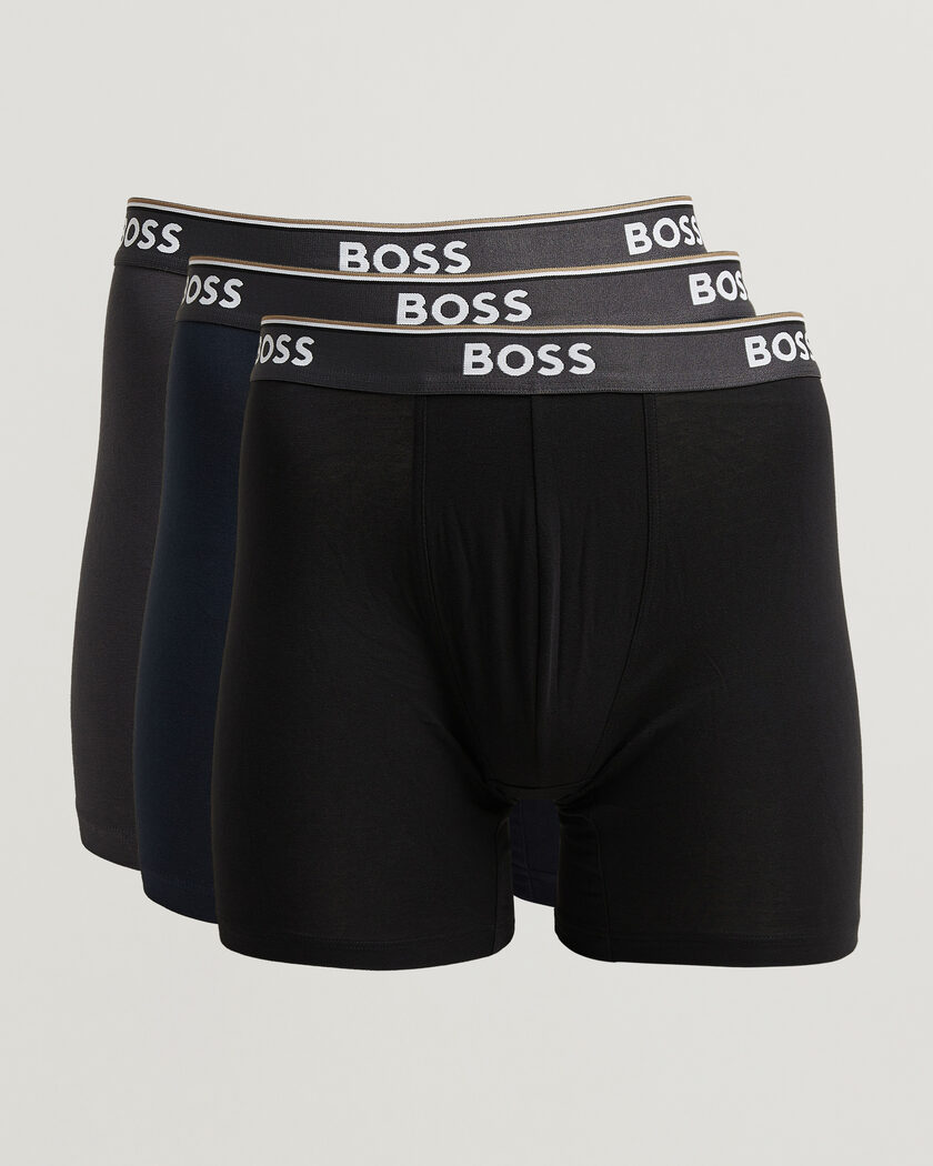 BOSS BLACK 3-Pack Long Leg Boxer Black/Navy/Grey – Mehrfarbig
