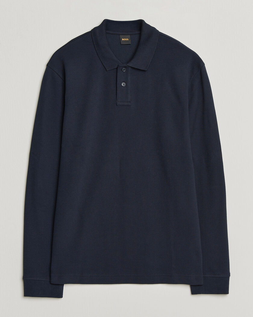 BOSS ORANGE Petempesto Polo Sweater Dark Blue – Blau