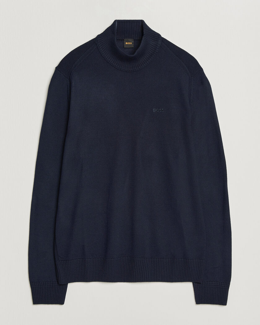 BOSS ORANGE Avac Knitted Turtleneck Dark Blue – Blau