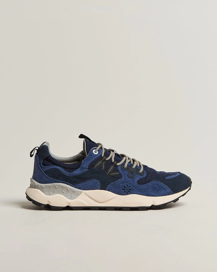 Flower Mountain Yamano 3 Cow Velour Sneaker Blue – Blau