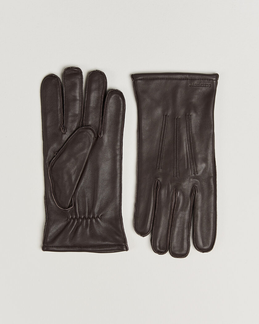 J.Lindeberg Milo Leather Glove Seal Brown