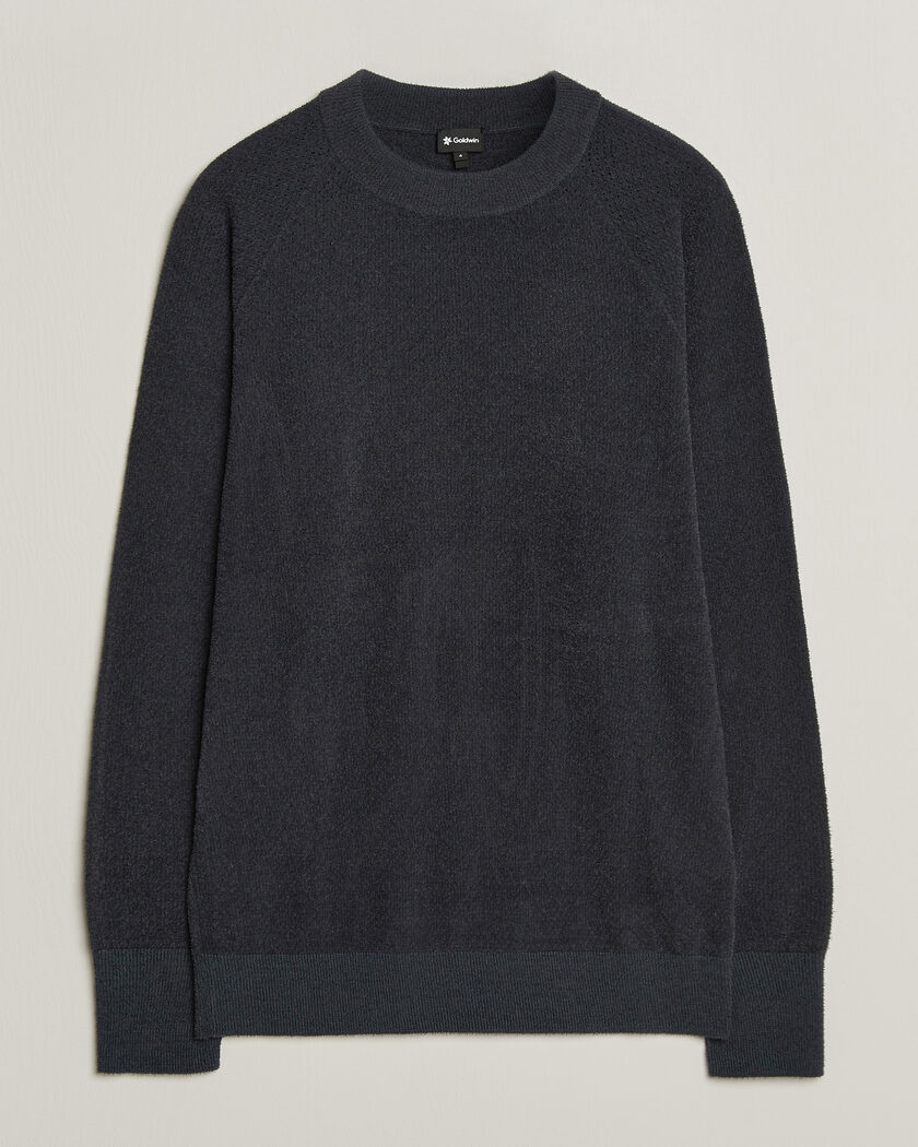 Goldwin Mesh Pile Crew Neck Wolf Gray – Grau