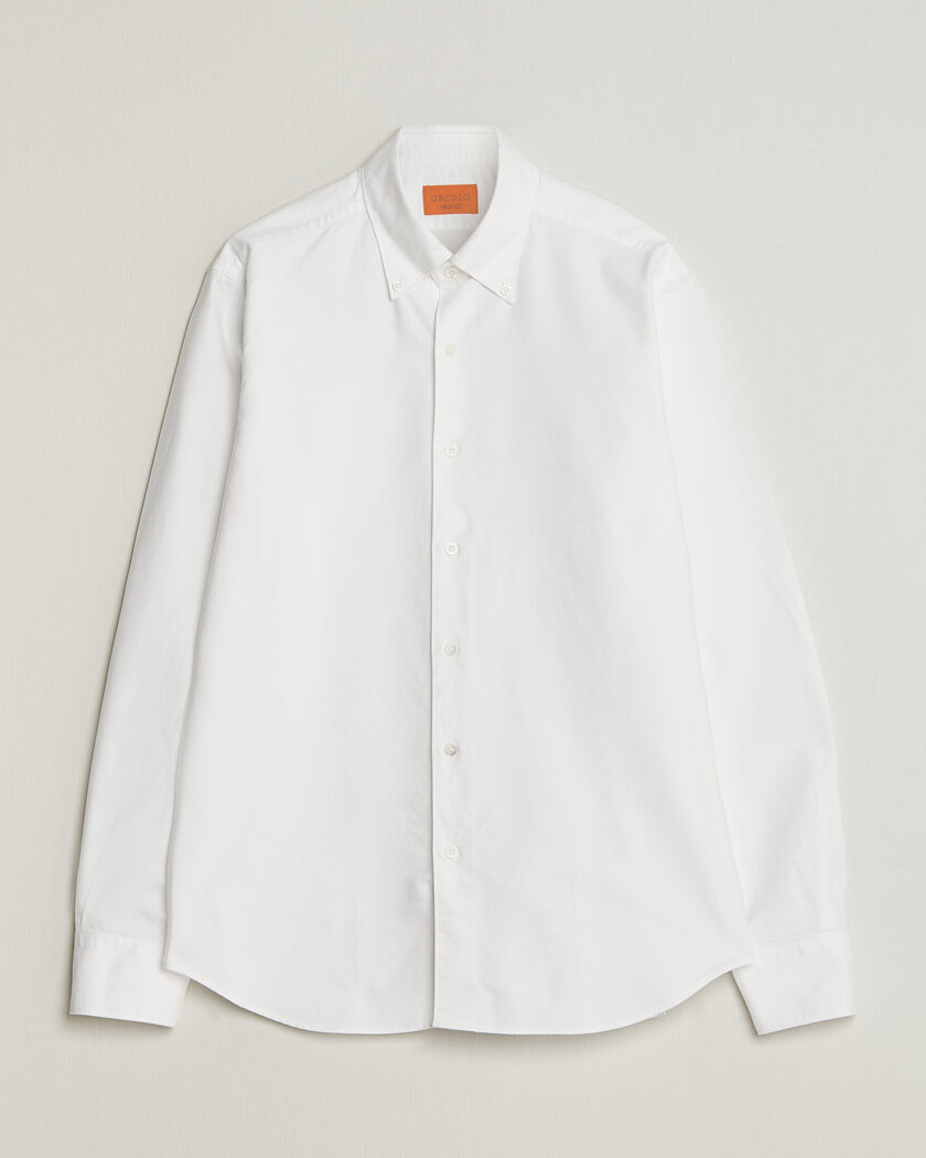 Grigio Oxford Button Down Shirt White – Weiß