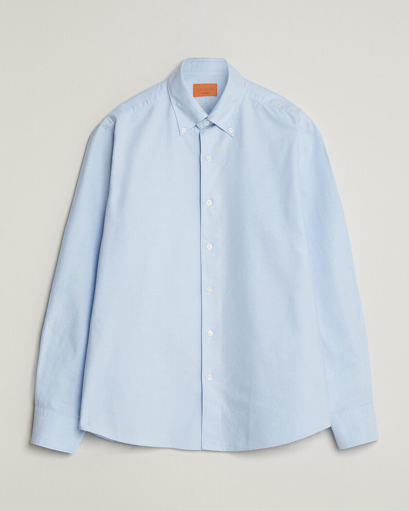 Grigio Oxford Button Down Shirt Light Blue – Blau