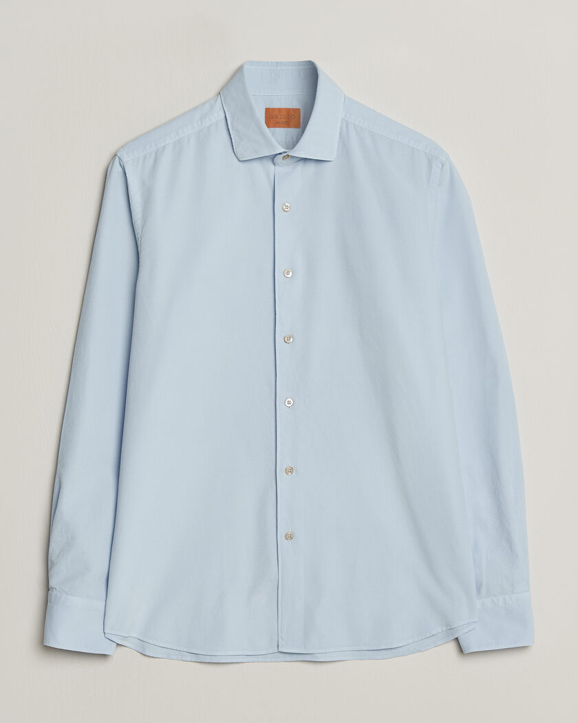Grigio Corduroy Shirt Light Blue – Blau
