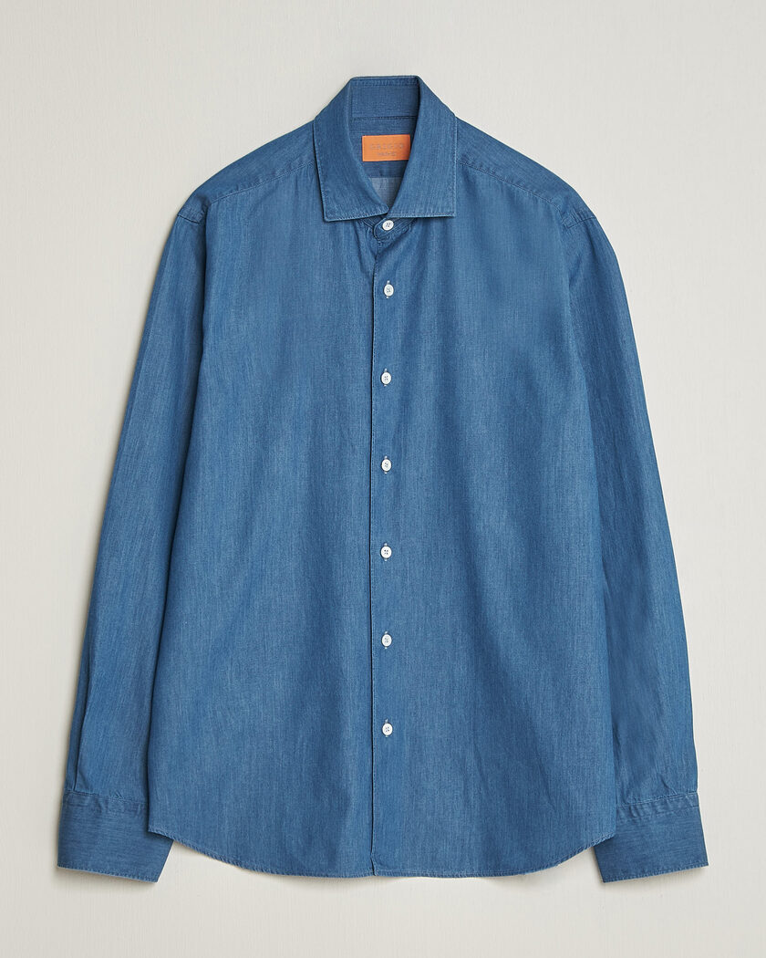 Grigio Denim Shirt Light Blue – Blau