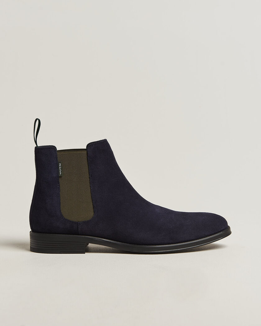 PS Paul Smith Augustus Suede Chelsea Boot Dark Navy – Blau