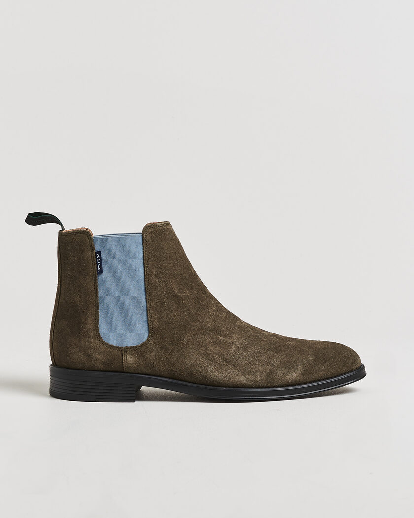 PS Paul Smith Augustus Suede Chelsea Boot Khaki – Beige