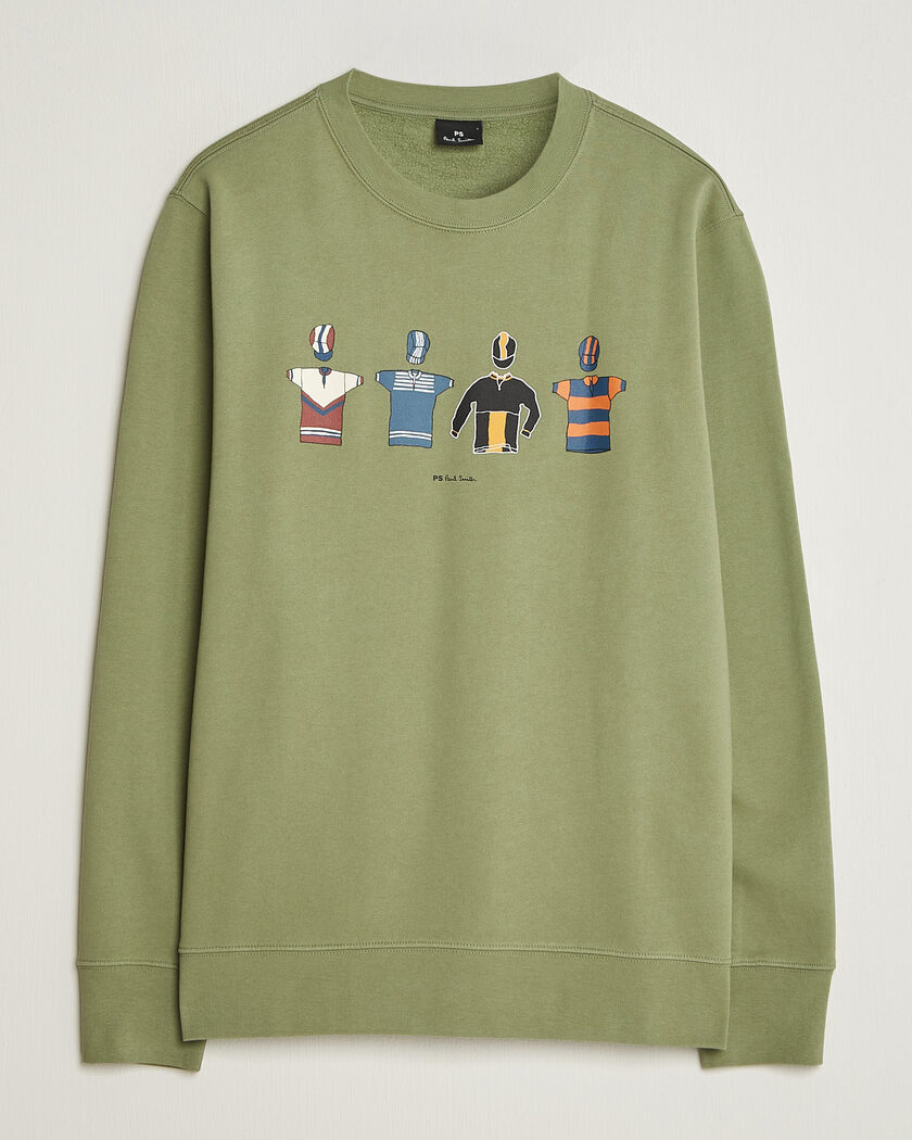 PS Paul Smith Cycle Jersey's Crew Sweatshirt Green – Grün