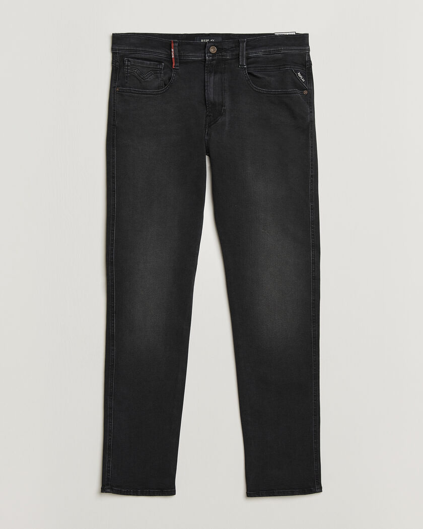 Replay Anbass Hyperflex Jeans Washed Black – Schwarz