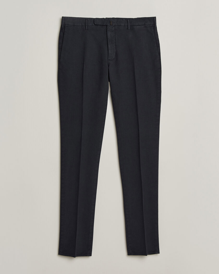 Incotex Slim Fit Soft Cotton Stretch Chinos Navy – Blau