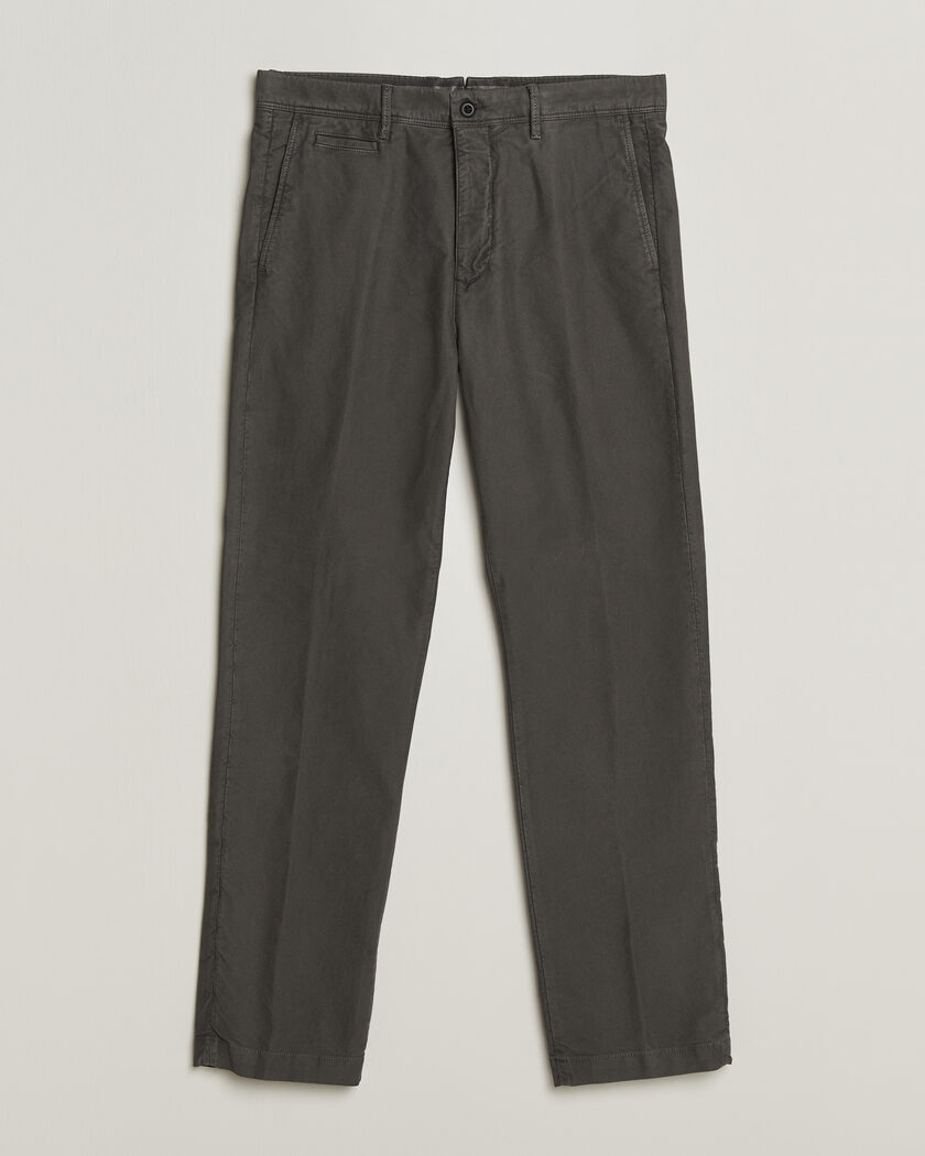 Incotex Regular Fit Garment Dyed Slacks Dark Grey – Grau