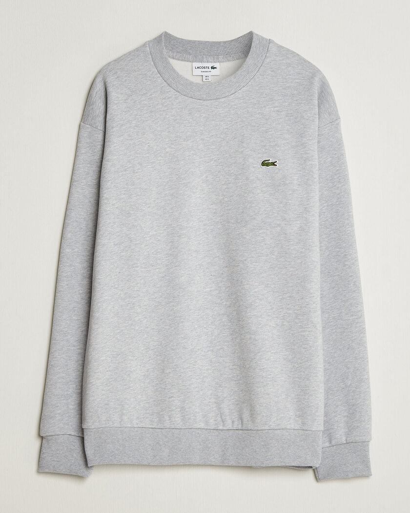 Lacoste Crew Neck Sweatshirt Silver Chine – Grau