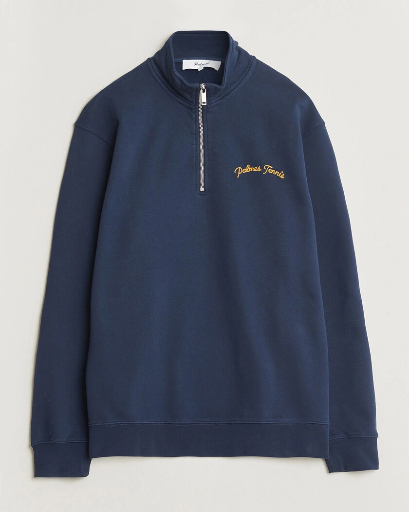 Palmes Western Zip Jacket Navy – Blau