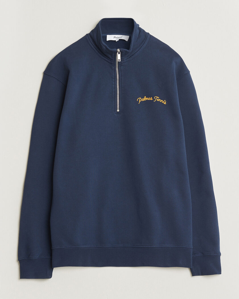 Palmes Western Zip Sweatshirt Navy – Blau