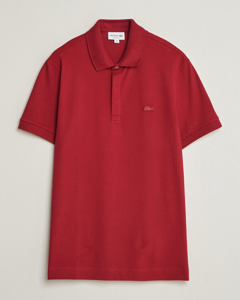 Lacoste Paris Polo Piké Bordeaux – Rot