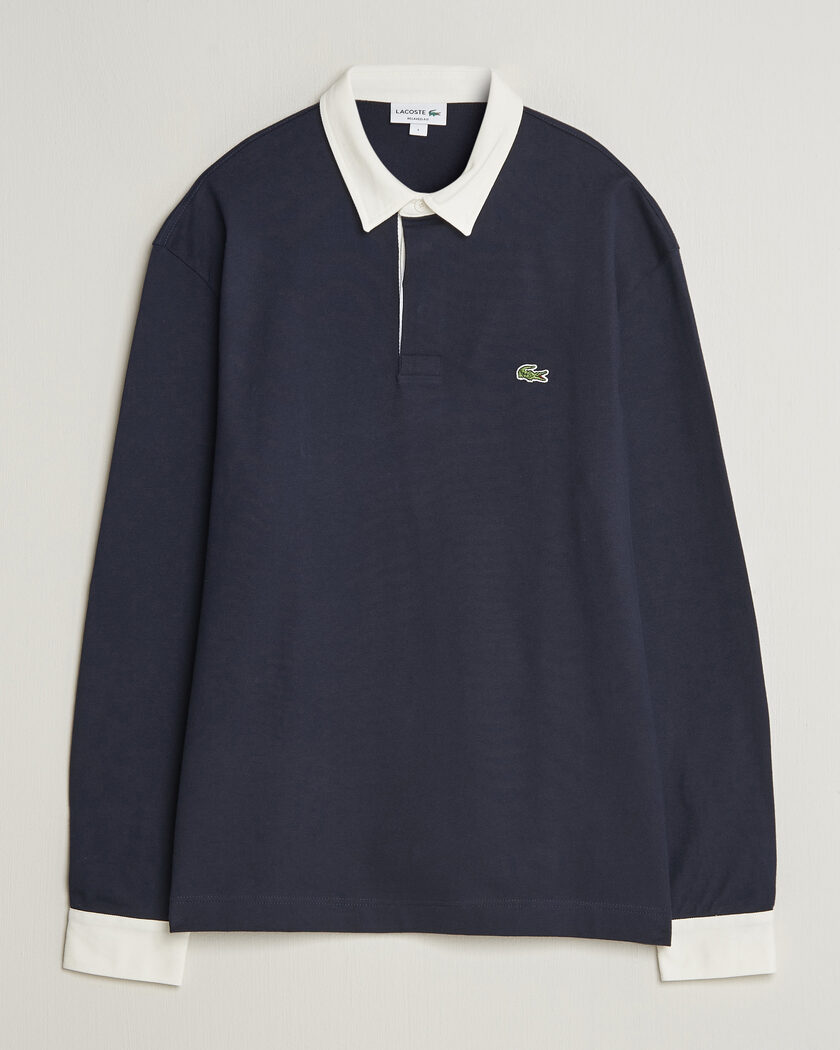 Lacoste Heavy Cotton Rugger Dark Navy – Blau