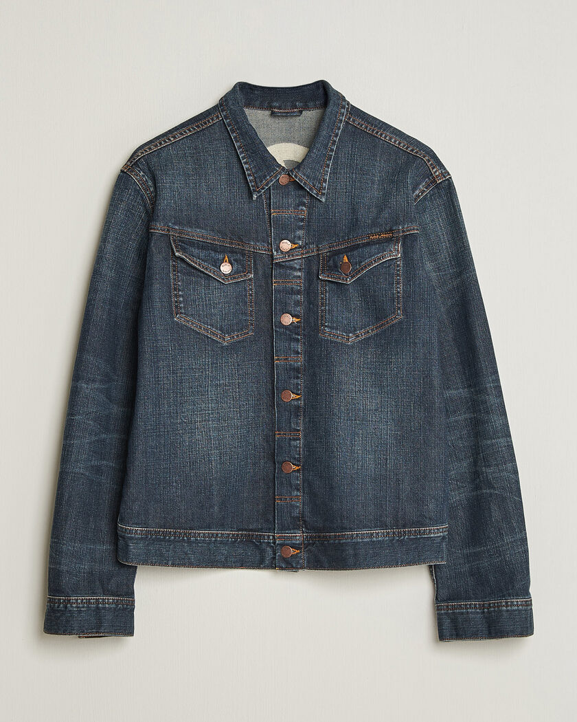 Nudie Jeans Conny Denim Jacket Big Wave Blue – Blau