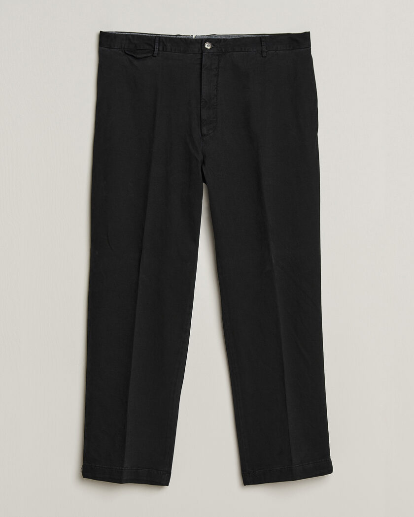 Santaniello Washed Cotton Trousers Black – Schwarz