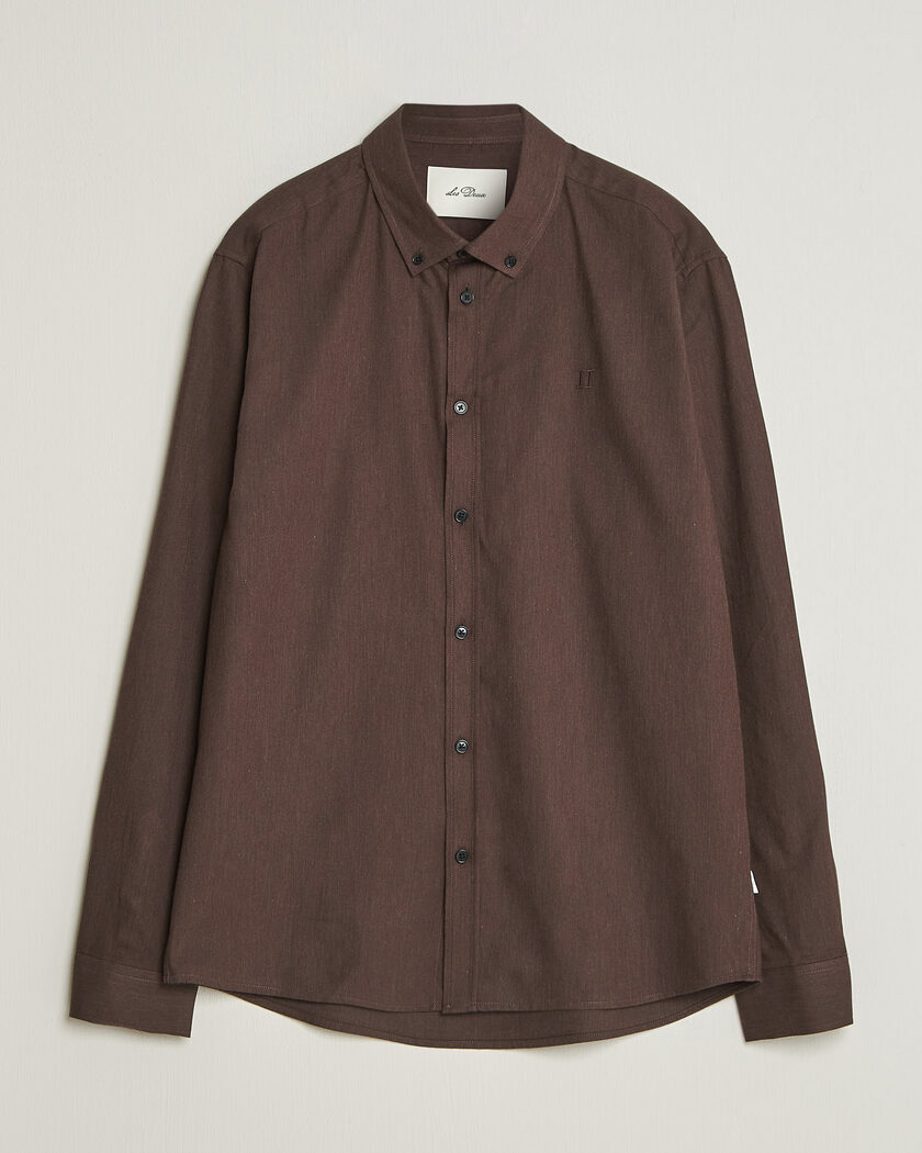 LES DEUX Soft Flannel Shirt Delicioso – Braun