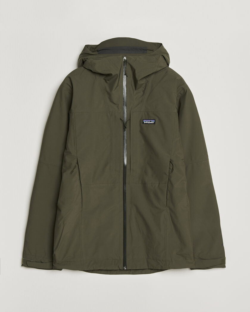 Patagonia Insulated Boulder Fork Rain Jacket Basin Green – Grün