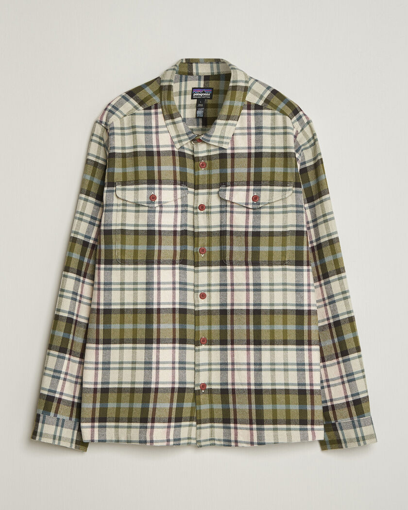 Patagonia Fjord Flannel Shirt Weathered Stone – Grün