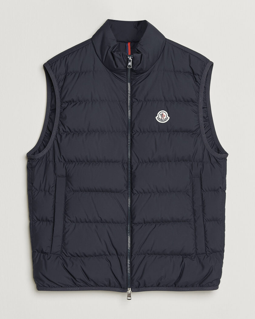 Moncler Contrin Down Vest Navy – Blau