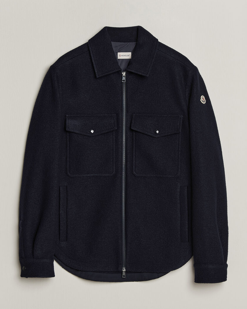 Moncler Zip Overshirt Navy – Blau