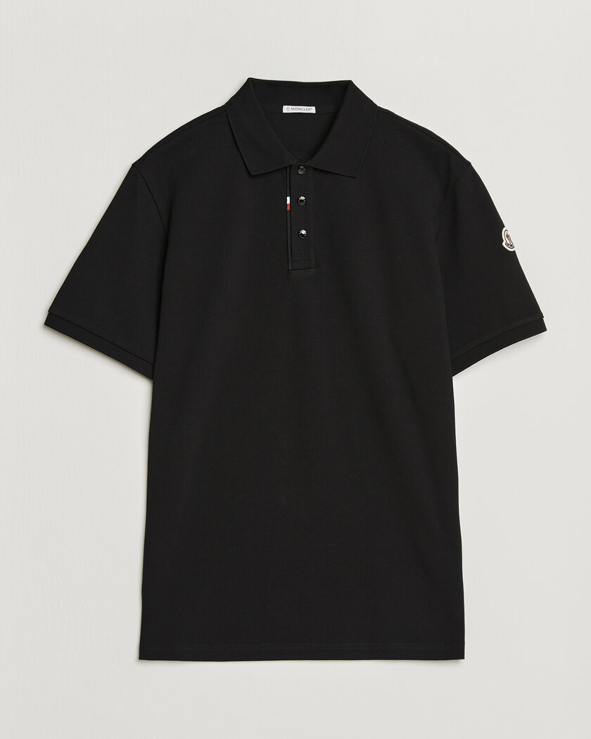 Moncler Short Sleeve Polo Black – Schwarz