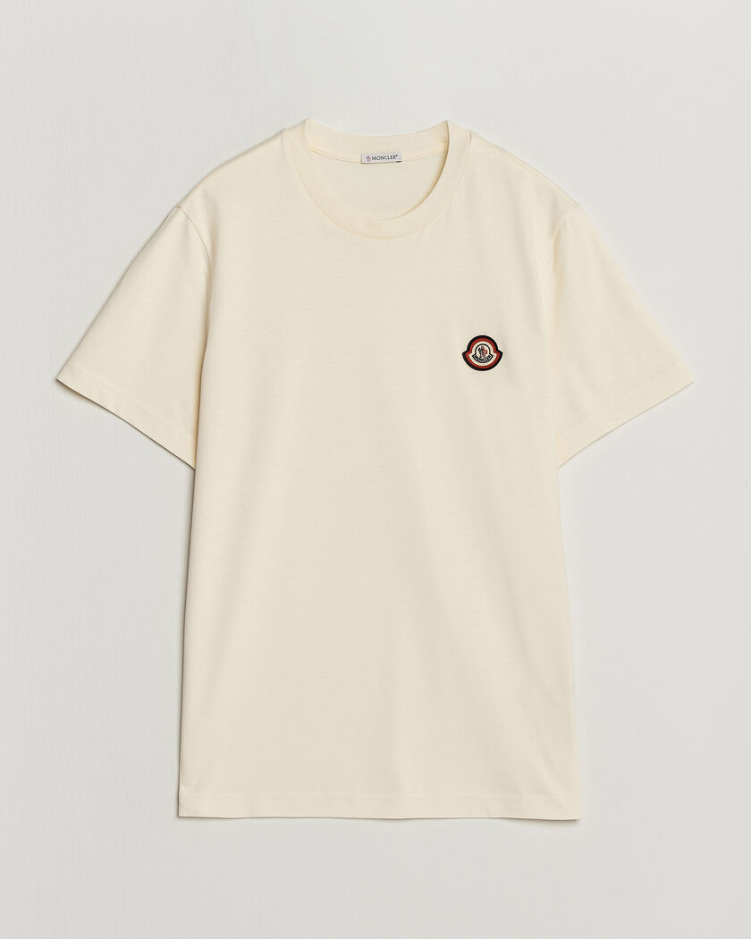 Moncler Logo T-Shirt Off White – Weiß