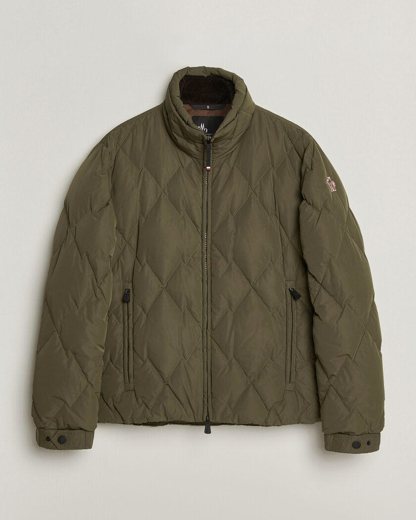 Moncler Grenoble Bramas Quilted Jacket Olive – Grün