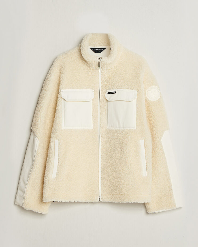 Canada Goose Harrier Fleece Jacket Bone – Weiß