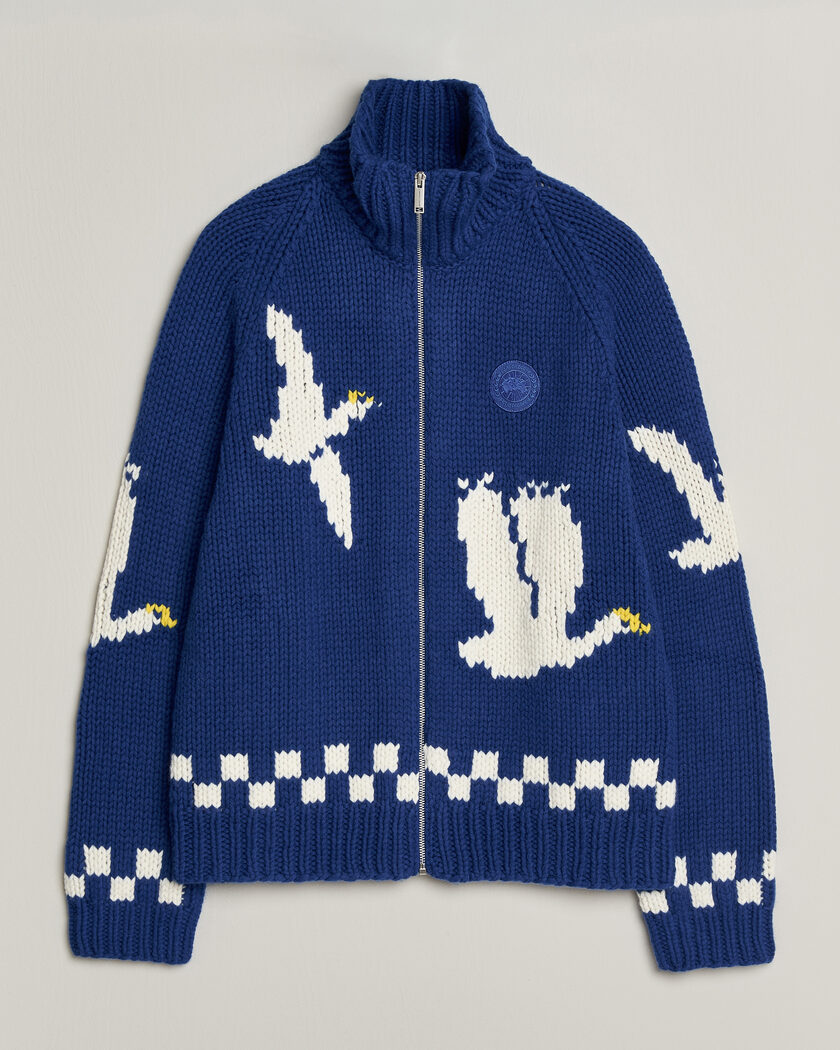 Canada Goose Moisie Knit Jacket Arctic Goose – Blau