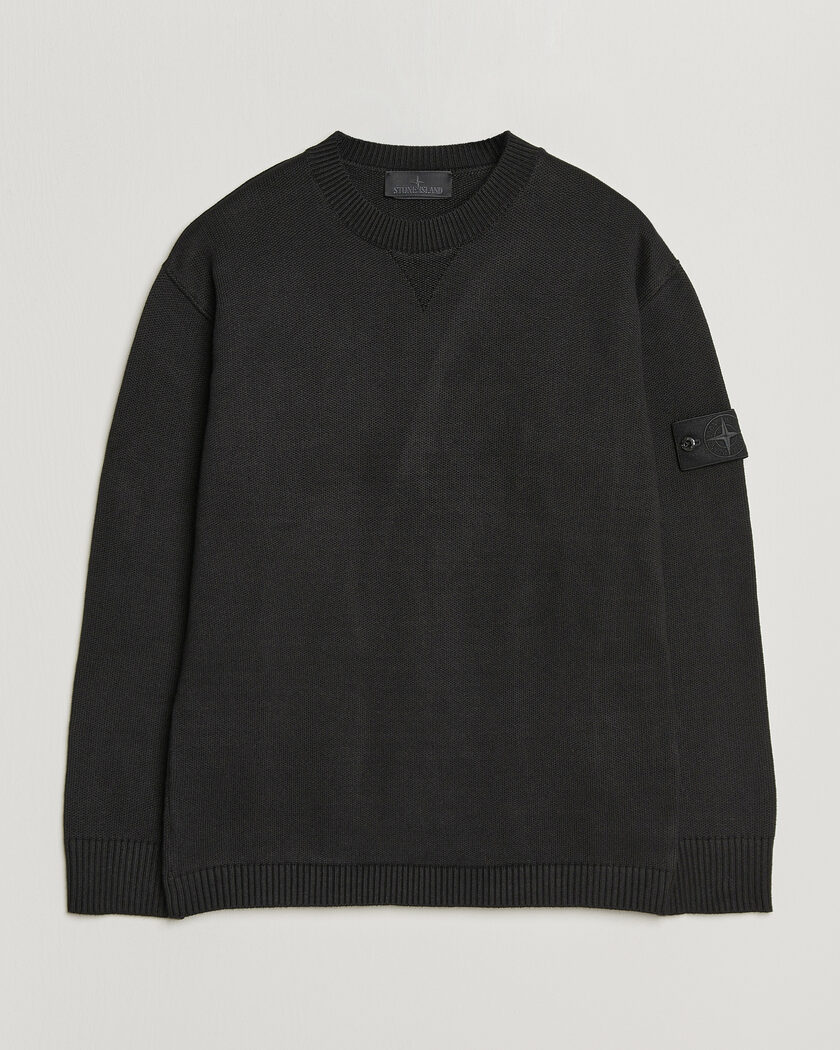 Stone Island Ghost Plush Stitch Winter Cotton Sweat Black – Schwarz