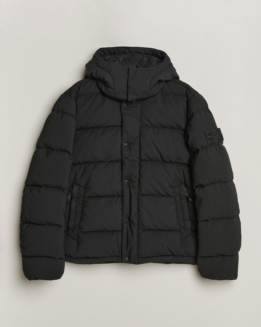 Stone Island Ghost Wool Ripstop Down Jacket Black – Schwarz
