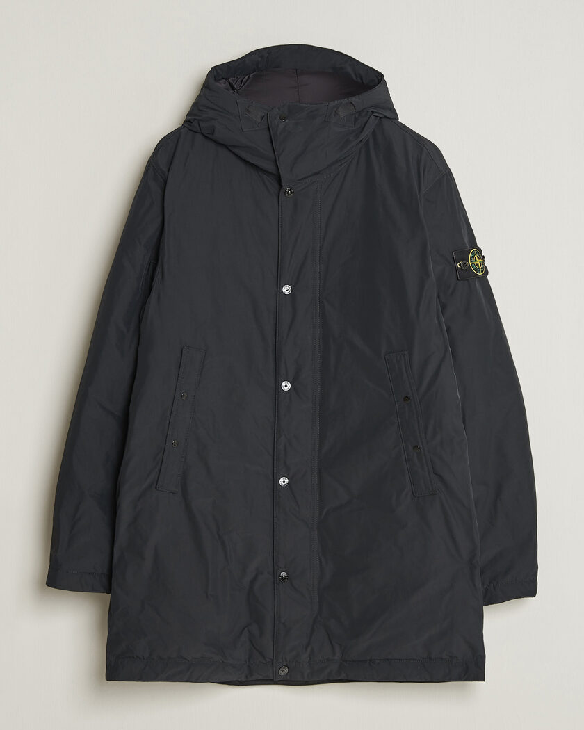 Stone Island Micro Twill Padded Parka Black – Schwarz