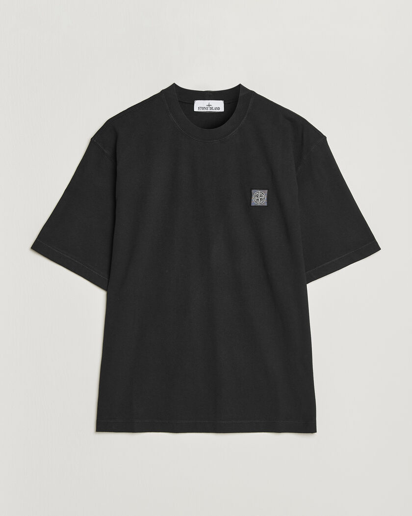 Stone Island Combed Organic Cotton T-Shirt Black – Schwarz