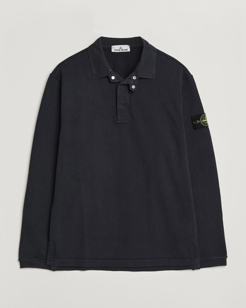 Stone Island Heavy Cotton Jersey Polo Blue Navy – Blau