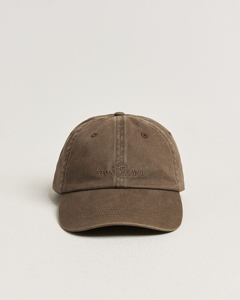 Stone Island Brushed Cotton Gabardine Cap Umber – Braun