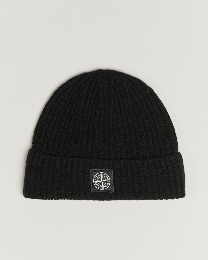  Stone Island Geelong Wool Hat Black – Schwarz